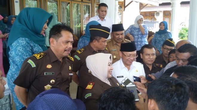 Kajati Jambi, Andi Nurwinah SH MH saat diwawancarai